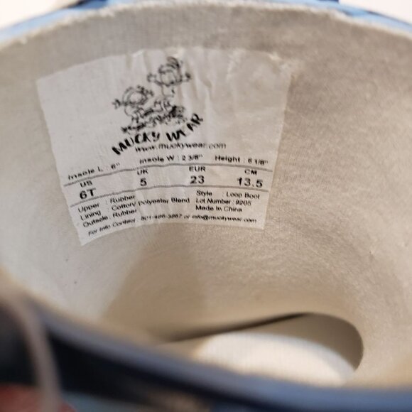 NWT Mucky Wear 3D Rocket Loop Rain boots‎ Size 6T - Picture 8 of 9